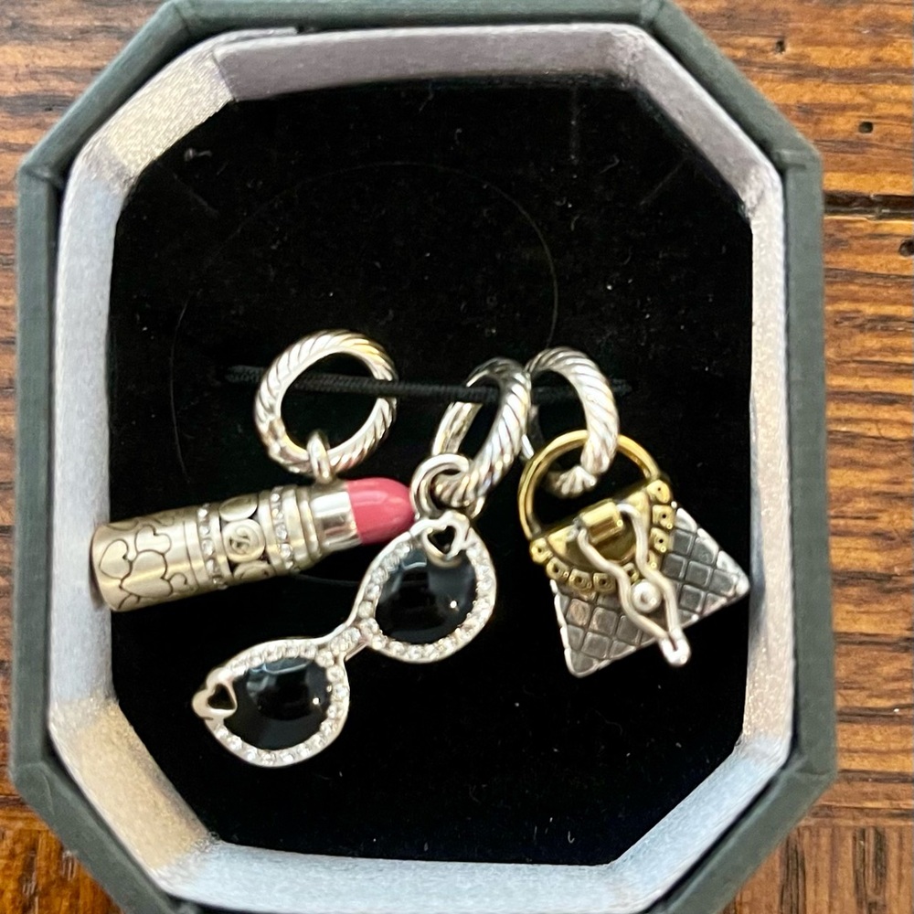 Brighton NIB Charm Set - Fashion Girl set. Lipstick, sunglasses, and purse.